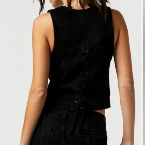 FREE PEOPLE | BECKETT DENIM SUIT | 29 NWT - Picture 5 of 6